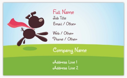Design Preview for Design Gallery: Animals & Pet Care Standard Business Cards, Standard (91 x 55 mm)