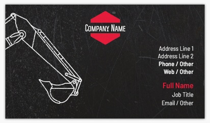 Design Preview for Building Construction Ultra Thick Business Cards Templates
