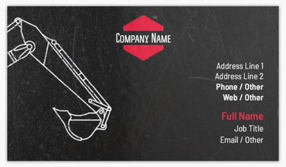 Design Preview for Building Construction Standard Business Cards Templates, Standard (3.5" x 2")