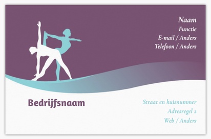 Voorvertoning ontwerp voor Ontwerpgalerij: Dance fitness Matte visitekaartjes