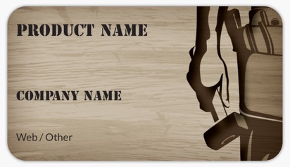 Design Preview for Design Gallery: Carpentry & Woodworking Product Labels on Sheets, Rounded Rectangle 8.7 x 4.9 cm
