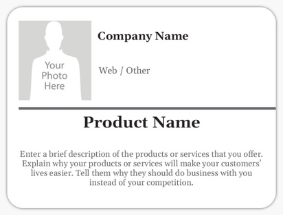 Design Preview for Design Gallery: Conservative Product Labels, 10.2 x 7.6 cm Rounded Rectangle