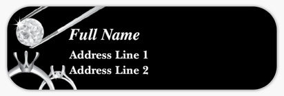 Design Preview for Design Gallery: Jewellery Return Address Labels