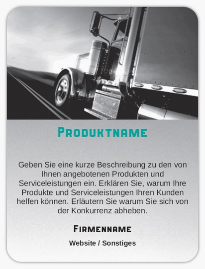 Designvorschau für Designgalerie: Produktetiketten auf Bögen Fahrzeuge & Transport, Rechteckig mit abgerundeten Ecken 10 x 7,5 cm