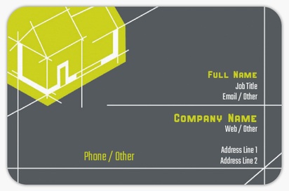 Design Preview for Design Gallery: Architecture  Rounded Corner Business Cards, Rounded Standard (85 x 55 mm)
