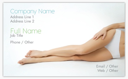 Design Preview for Design Gallery: Waxing & Hair Removal Standard Business Cards, Standard (91 x 55 mm)