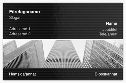 Förhandsgranskning av design för Designgalleri: Aktiemäklare Extratjocka visitkort, Standard (85 x 55 mm)