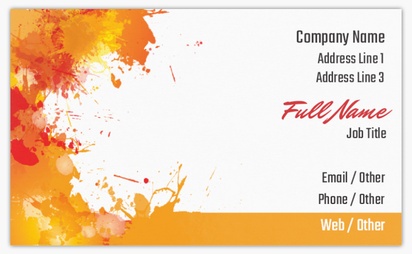 Design Preview for Design Gallery: Painting & Decorating Classic Visiting Cards