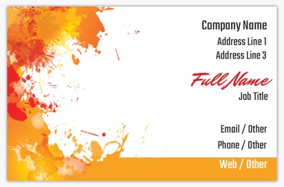 Design Preview for Design Gallery: Painting & Decorating Textured Uncoated Business Cards