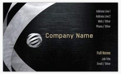 Design Preview for Design Gallery: Manufacturing & Distribution Standard Business Cards, Standard (91 x 55 mm)