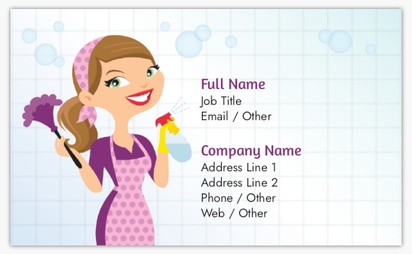Design Preview for Design Gallery: Cleaning Services Standard Business Cards, Standard (91 x 55 mm)