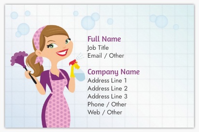 Design Preview for Design Gallery: Cleaning Services Metallic Business Cards