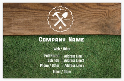Design Preview for Design Gallery: Landscaping & Gardening Textured Uncoated Business Cards