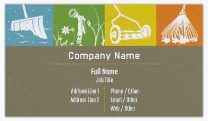 Design Preview for Agriculture & Farming Pearl Business Cards Templates, Standard (3.5" x 2")