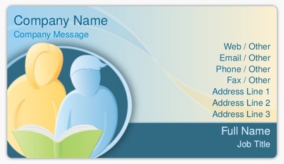 Design Preview for Design Gallery: Guidance & Counseling Business Card Stickers
