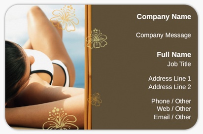 Design Preview for Design Gallery: Accommodations Rounded Corner Business Cards, Rounded Standard (85 x 55 mm)