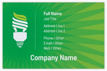 Design Preview for Design Gallery: Environmental & Energy Pearl Business Cards