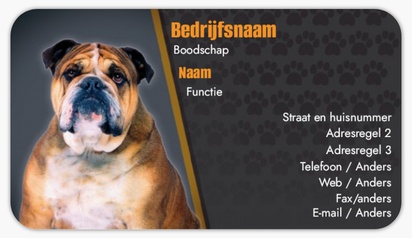 Voorvertoning ontwerp voor Ontwerpgalerij: Honden Visitekaartjesstickers