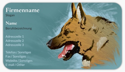 Designvorschau für Designgalerie: Visitenkartenaufkleber Hundezüchter