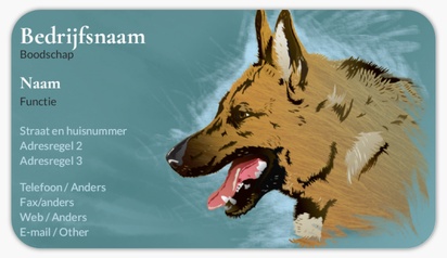 Voorvertoning ontwerp voor Ontwerpgalerij: Honden Visitekaartjesstickers