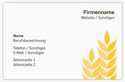 Designvorschau für Designgalerie: Standard-Visitenkarten Bauernhof & Landwirtschaft, Standard (85 x 55 mm)