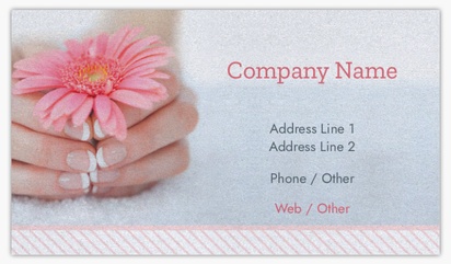 A hands nail technician white pink design for General Party
