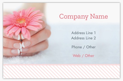Design Preview for Design Gallery: Nail Salons Textured Uncoated Business Cards