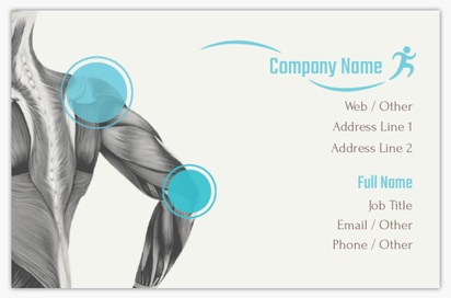Design Preview for Design Gallery: Health & Wellness Textured Uncoated Business Cards