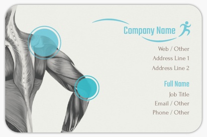 Design Preview for Design Gallery: Sports & Fitness Rounded Corner Business Cards, Rounded Standard (85 x 55 mm)