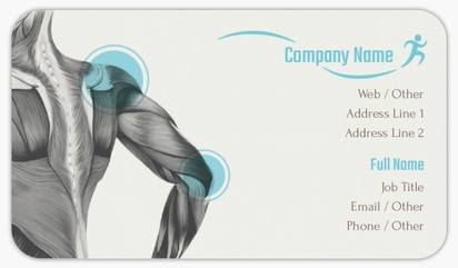Design Preview for Design Gallery: Sports & Fitness Rounded Corner Visiting Cards