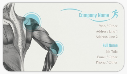 Design Preview for Sports Medicine Rounded Corner Business Cards Templates, Standard (3.5" x 2")