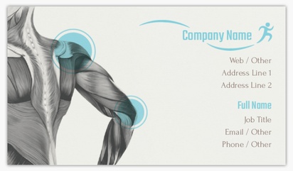 Design Preview for Health & Wellness Standard Business Cards Templates, Standard (3.5" x 2")