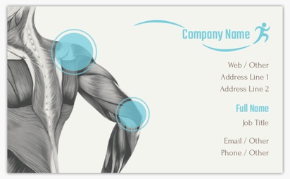 Design Preview for Design Gallery: Sports & Fitness Standard Business Cards, Standard (91 x 55 mm)