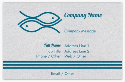Design Preview for Design Gallery: Fish Markets Pearl Business Cards