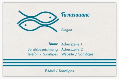 Designvorschau für Designgalerie: Standard-Visitenkarten Fischmarkt, Standard (85 x 55 mm)