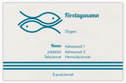Förhandsgranskning av design för Designgalleri: Fiskmarknad Visitkort standard, Standard (85 x 55 mm)