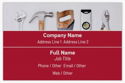 Design Preview for Design Gallery: Handyman Linen Business Cards