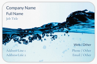Design Preview for Design Gallery: Pool & Spa Care Rounded Corner Business Cards, Rounded Standard (85 x 55 mm)