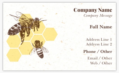 Design Preview for Design Gallery: Farmers Market Standard Business Cards, Standard (91 x 55 mm)
