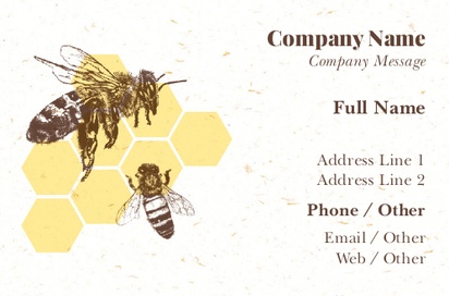 Design Preview for Design Gallery: Farmers Market Natural Uncoated Business Cards