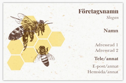 Förhandsgranskning av design för Designgalleri: Ekologisk mat Extratjocka visitkort, Standard (85 x 55 mm)