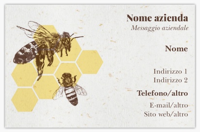 Anteprima design per Galleria di design: biglietti da visita in carta naturale per mercato agricolo