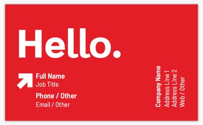 Design Preview for Design Gallery: Marketing & Communications Standard Business Cards, Standard (91 x 55 mm)