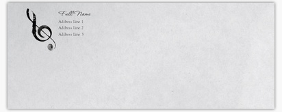 Design Preview for Art & Entertainment Custom Envelopes Templates, 10.6” x 4.1” (#10)