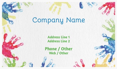 Design Preview for Design Gallery: Childcare & Early Education Natural Textured Business Cards
