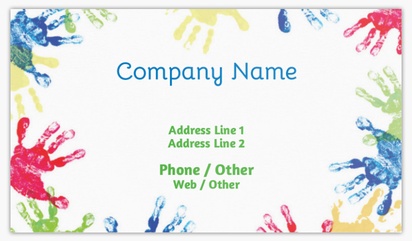 Design Preview for Education & Child Care Standard Business Cards Templates, Standard (3.5" x 2")