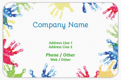 Design Preview for Design Gallery: Special Education Rounded Corner Business Cards, Rounded Standard (85 x 55 mm)