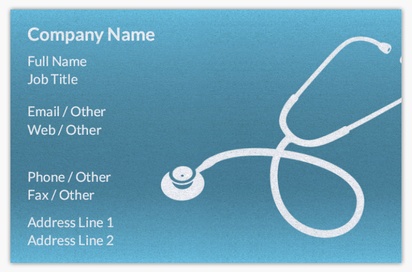 Design Preview for Design Gallery: Medical Professionals Pearl Business Cards