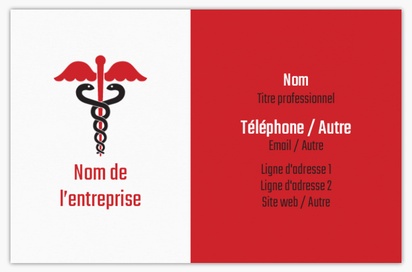 Aperçu du graphisme pour Galerie de modèles : cartes de visite pour infirmières, kinés et médecins, Standard (85 x 55 mm)