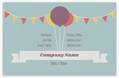Design Preview for Design Gallery: Gift & Party Shops Linen Business Cards